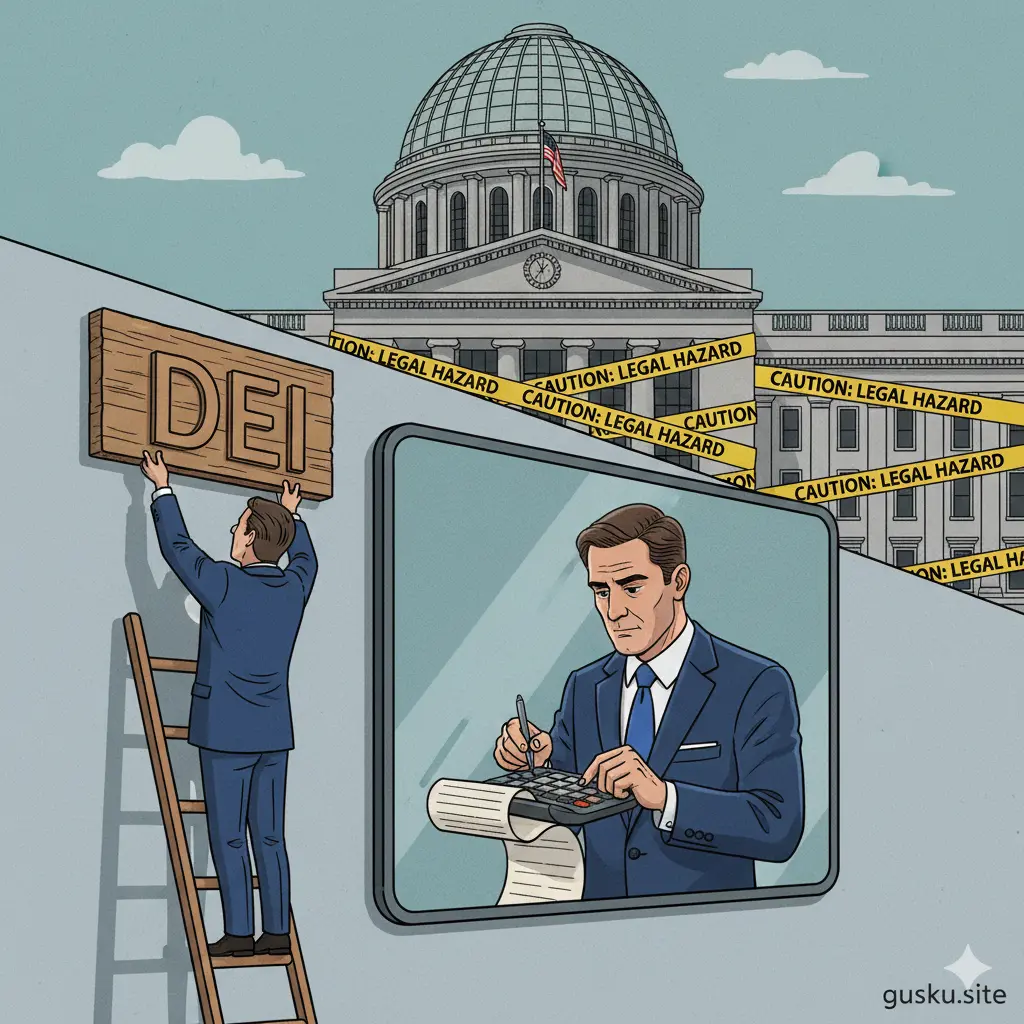 Satirical take on the US court's rejection of DEI challenges and the subsequent corporate compliance panic.